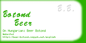 botond beer business card